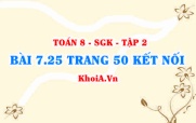 Bài 7.25 trang 50 Toán 8 Kết nối tri thức Tập 2